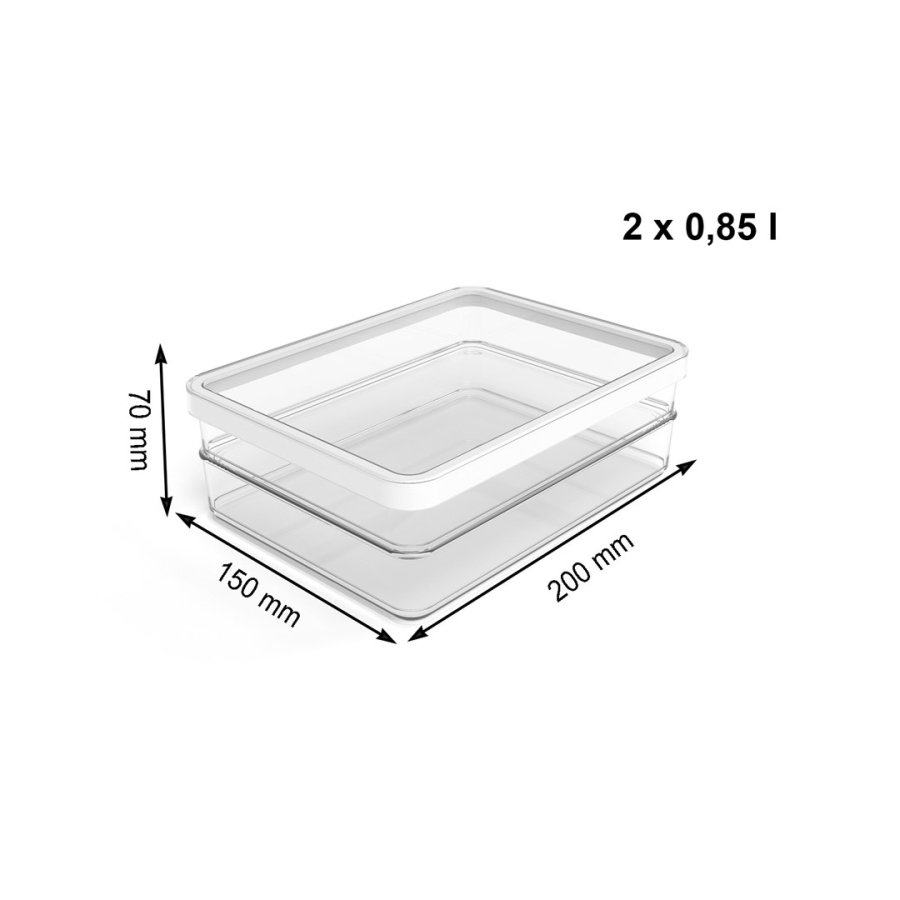ROTHO Rondo Loft - beholder til opbevaring af mad  - 2 x 0,85l #3