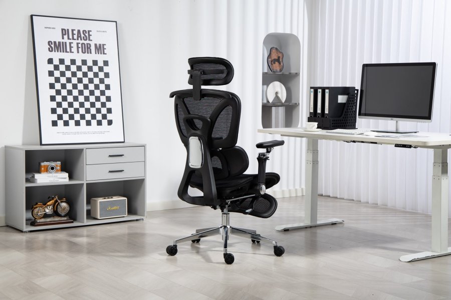 Activejet ergonomisk kontorstol YK848 sort #55