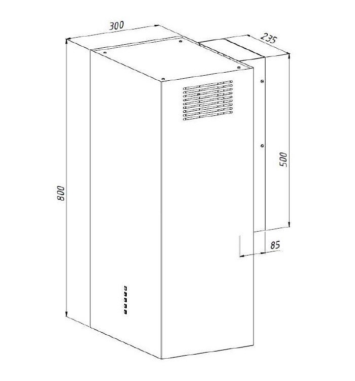 Akpo WK-12 Carmen hvid halvmat T800 line�r LED emh�tte #2