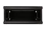 Extralink 4U 600X450 WALL-MOUNTED RACKMOUNT CABINET BLACK Vgmonteret stativ Sort #10