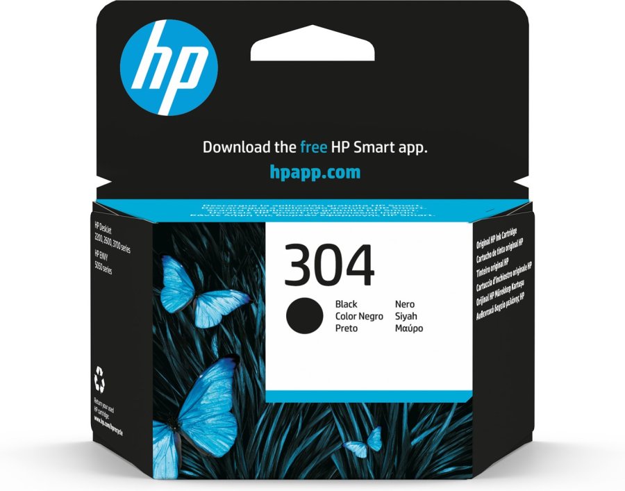 HP Original 304-blkpatron, sort #1