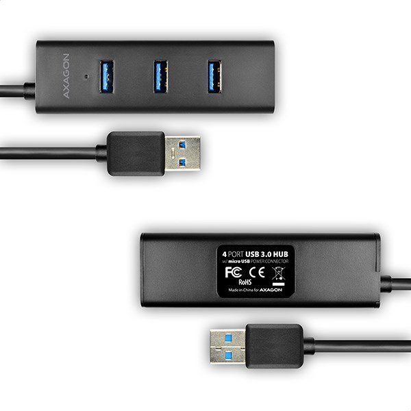 Axagon HUE-S2BP interface hub USB 3.2 Gen 1 (3.1 Gen 1) Type-A 5000 Mbit/s Sort #5