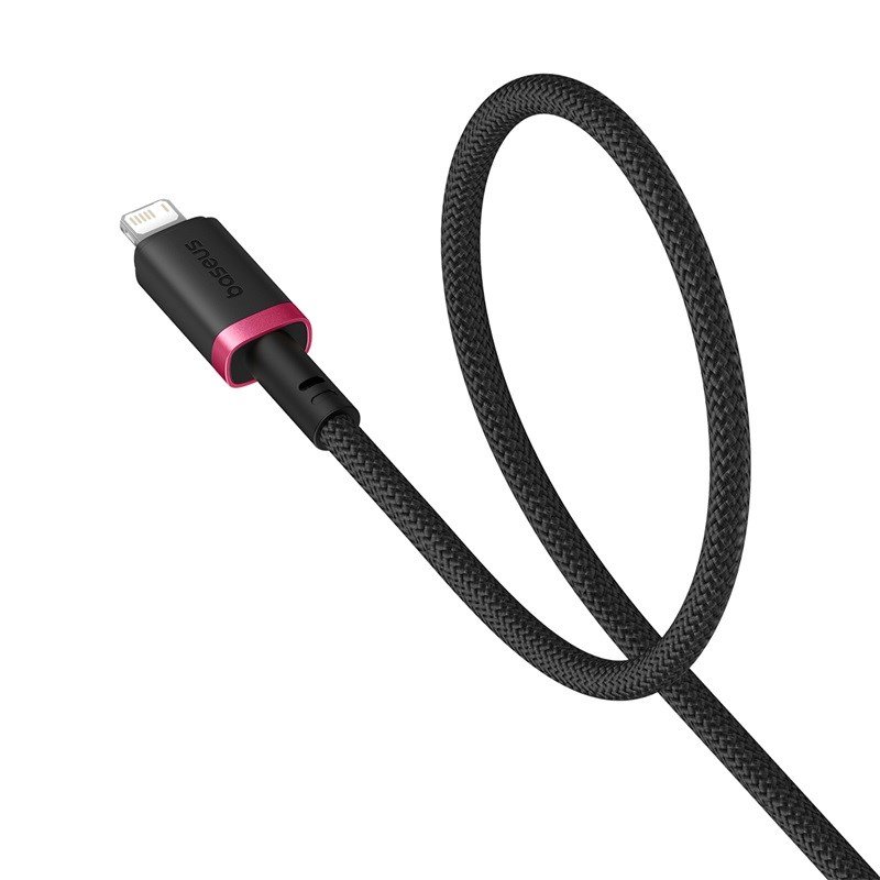 Baseus Dura Type A til IP 2,4A 2 m hurtigopladningskabel Sort, Rd #3
