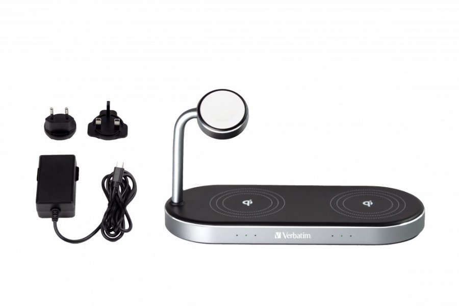 Verbatim WCS-03 Universel Sort USB Tr�dl�s opladning Hurtig opladning Indend�rs #3