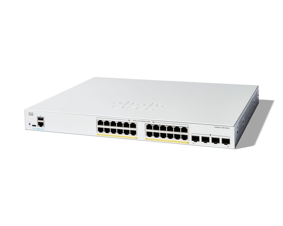 Cisco C1200-24FP-4G netv�rksswitch Administreret L2/L3 Gigabit Ethernet (10/100/1000) Hvid #1