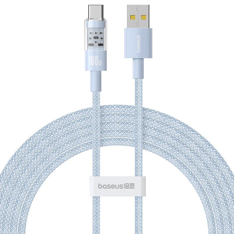 Baseus Gem USB A til USB C hurtigopladningskabel 2 m 100 W Bl #1