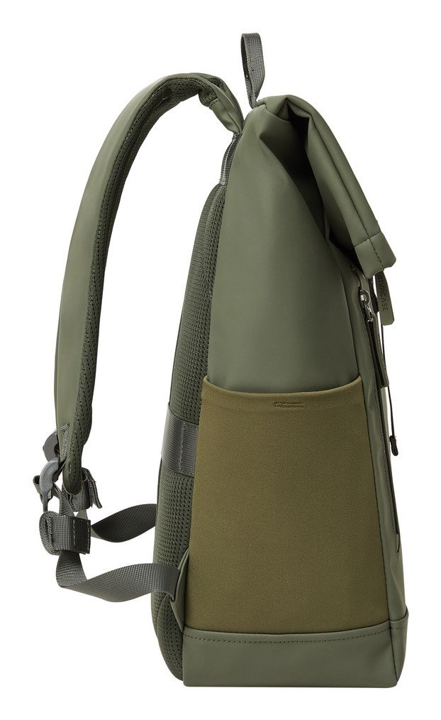 Rivacase Eden rygs�k Rejserygs�k Oliven PU-l�der, Polyester, Genanvendt polyethylenterephthalat (rPET) #6