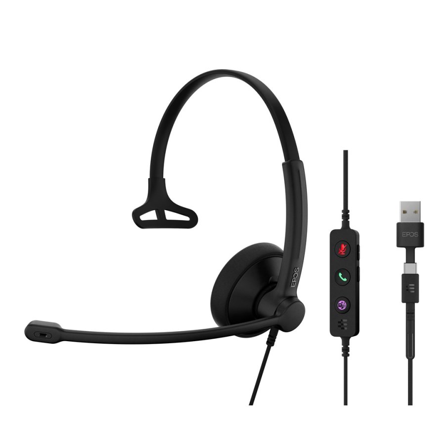 IMPACT 100 MS Mono USB-C+A - Headset - Mono #4