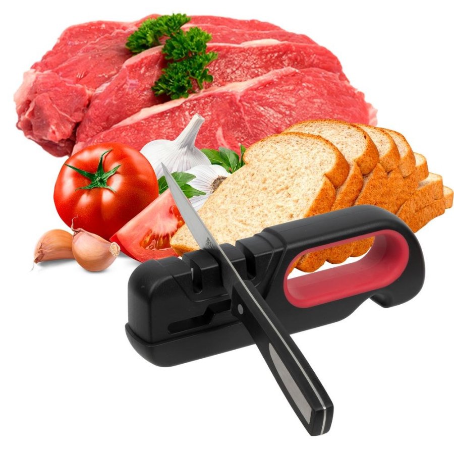 Resto Kitchenware 95124 knivsliber Knivsliber hvor kniven trkkes igennem Sort, Rd #4