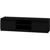 Topeshop RTV140 CZARNY TV stativ & underholdningscenter 2 hylder #1
