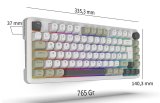 Inca IKG-455 tastatur Spil USB + RF Wireless + Bluetooth QWERTY Tysk Hvid #3