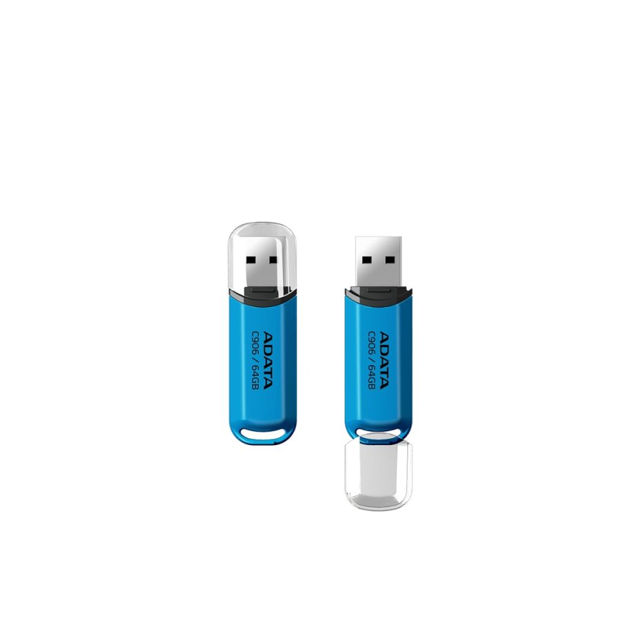ADATA AC906-64G-RWB USB-n�gle 64 GB USB Type-A 2.0 Bl�, Transparent #3