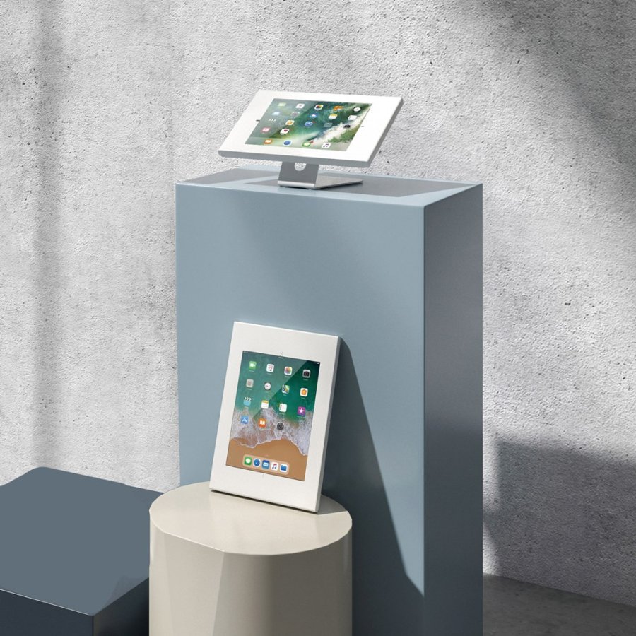 Maclean tablet-reklamestativ, vgmonteret skrivebordsstativ med lseanordning #8