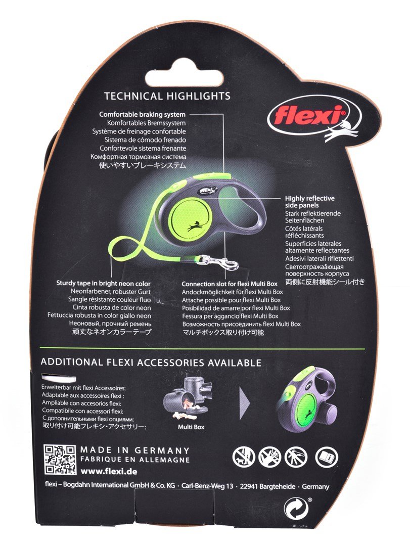 Flexi New Neon S 5 m Fleksibel hundesnor #4