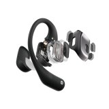 SHOKZ OpenFit Hovedtelefoner Trdls rekrog Opkald/Musik/Sport/Hverdag Bluetooth Sort #3