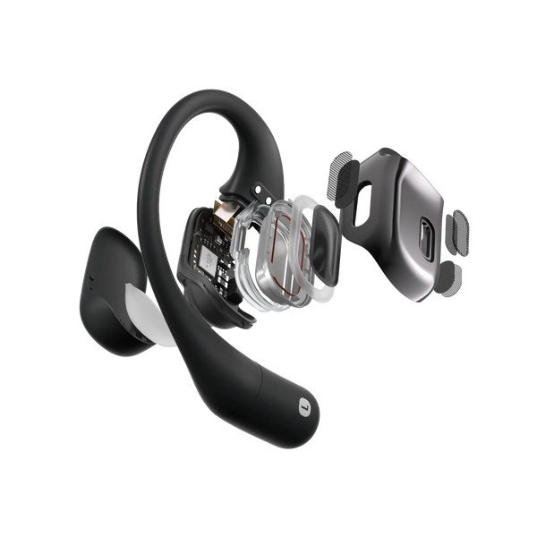 SHOKZ OpenFit Hovedtelefoner Trdls rekrog Opkald/Musik/Sport/Hverdag Bluetooth Sort #3