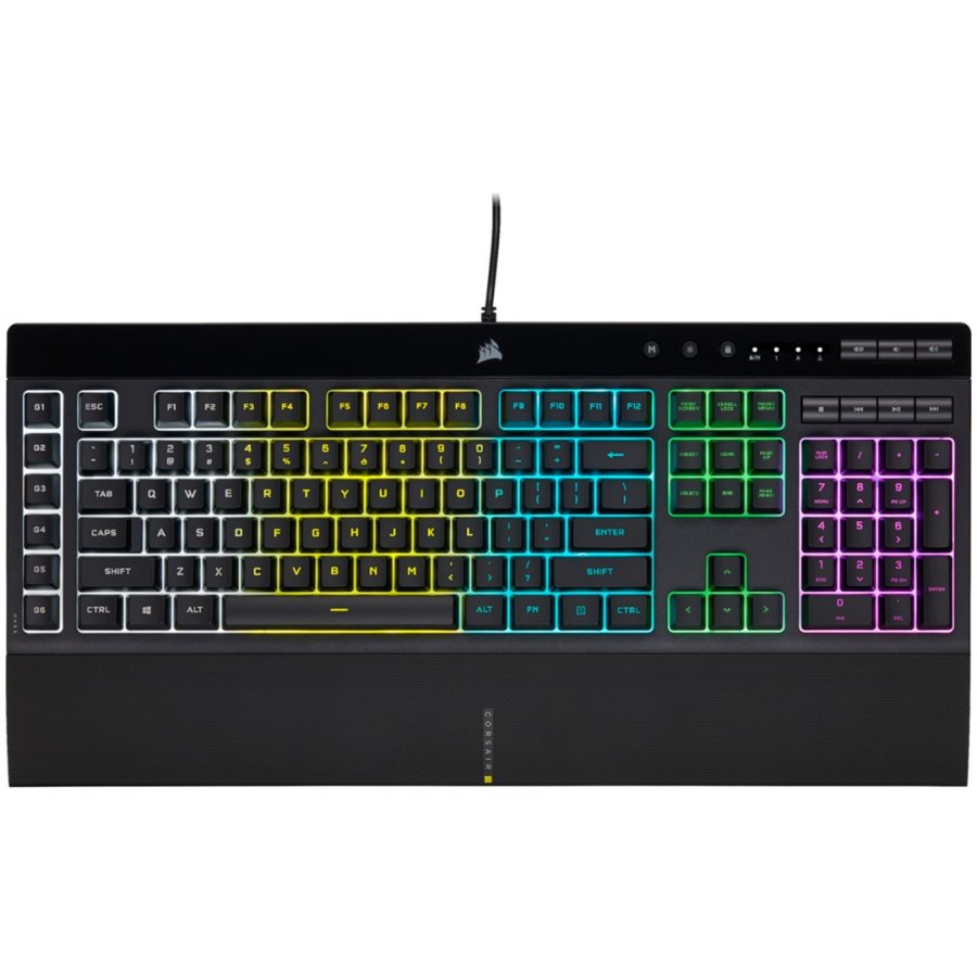 Corsair K55 RGB PRO tastatur Spil USB QWERTZ Tysk Sort #1