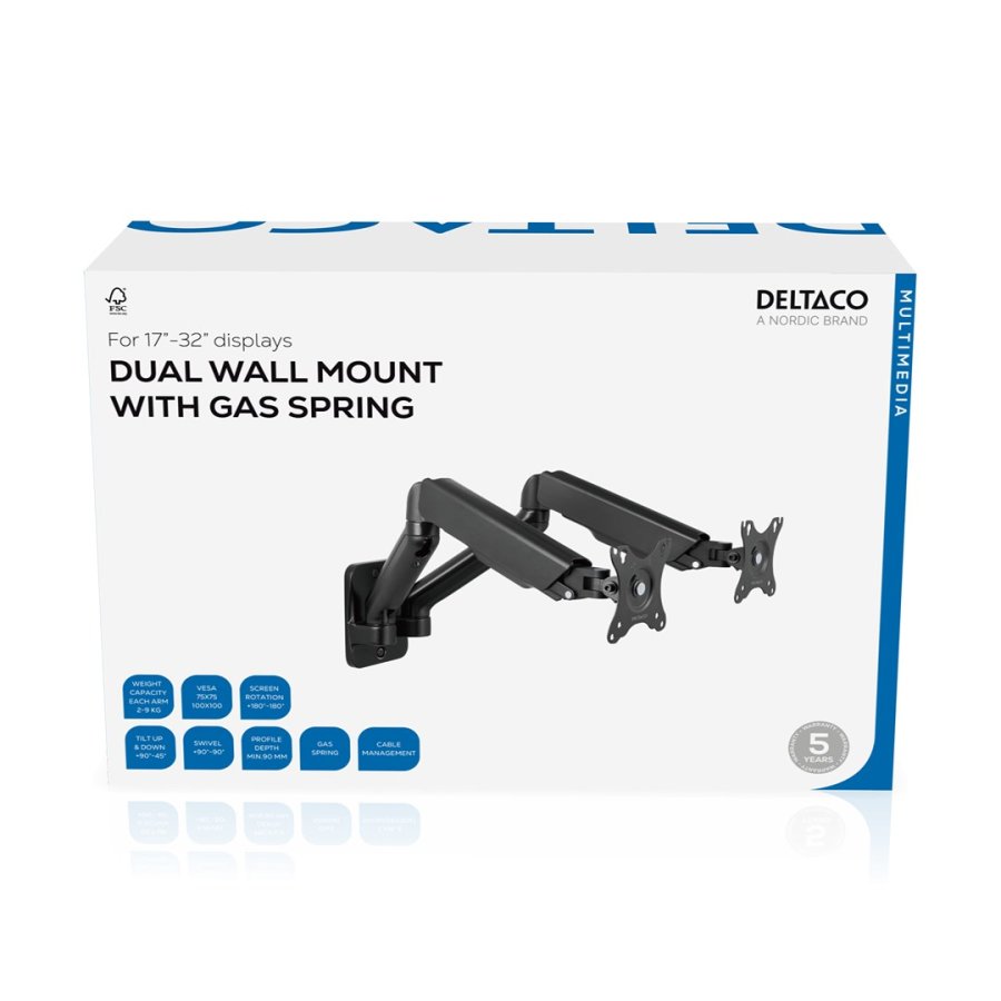 Deltaco Dual wall gas spring, 17