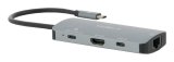 Mobilis 001382 dockingstation Ledningsf�rt USB 3.2 Gen 1 (3.1 Gen 1) Type-C Sort, Gr� #3