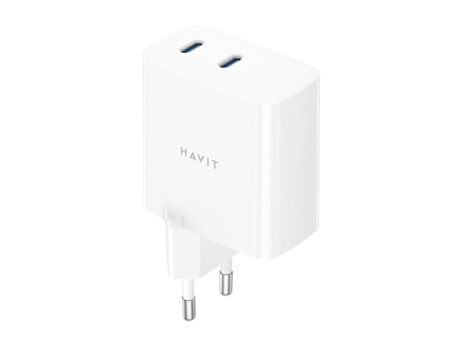 Havit UC45 EU - GaN 45 W rejseoplader med to porte, sort #1