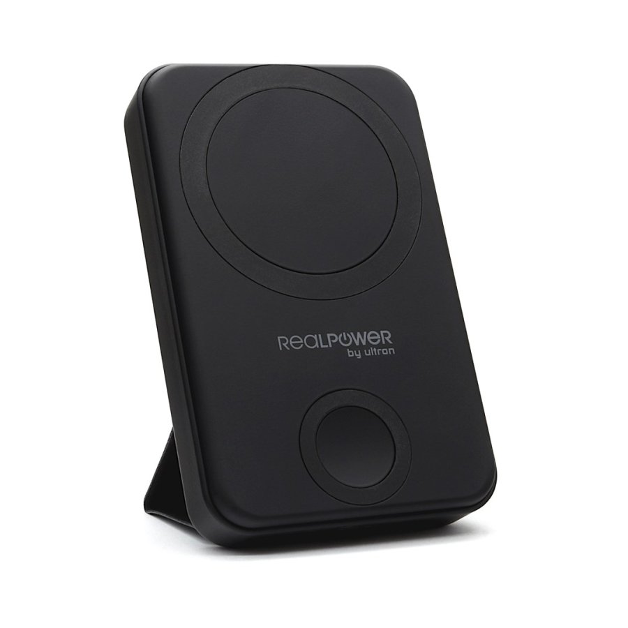 RealPower 444408 powerbank 10000 mAh Tr�dl�s opladning Sort #1