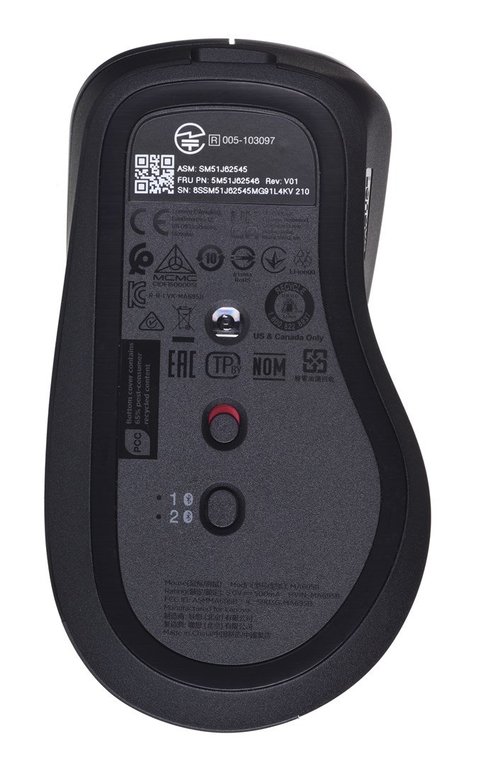 Lenovo 4Y51J62544 mus Hjre hnd Bluetooth Optisk 2400 dpi #3