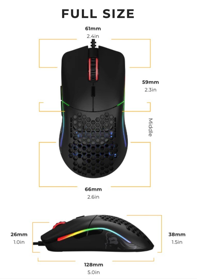 Glorious Gaming Glorious Model O Mouse Regular (Black) #9