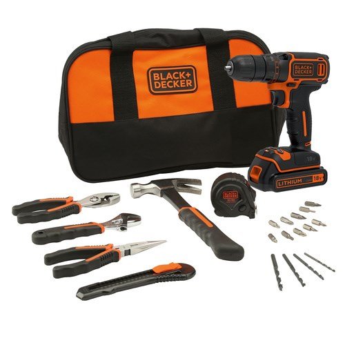 Black & Decker BDCDC18HTSA-QW bor Ngle Sort, Orange #1