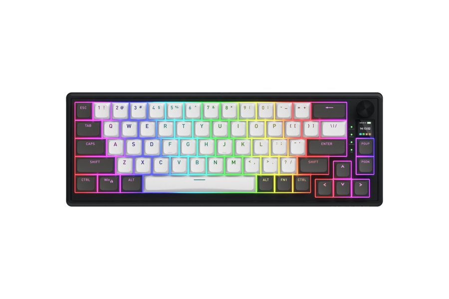 HATOR Skyfall Pro Wireless 65 tastatur Spil USB + RF Wireless + Bluetooth QWERTY US engelsk Sort, Gr� #1
