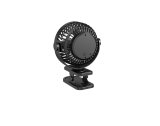 Bordventilator med clips 15cm USB + batteri, sort #4