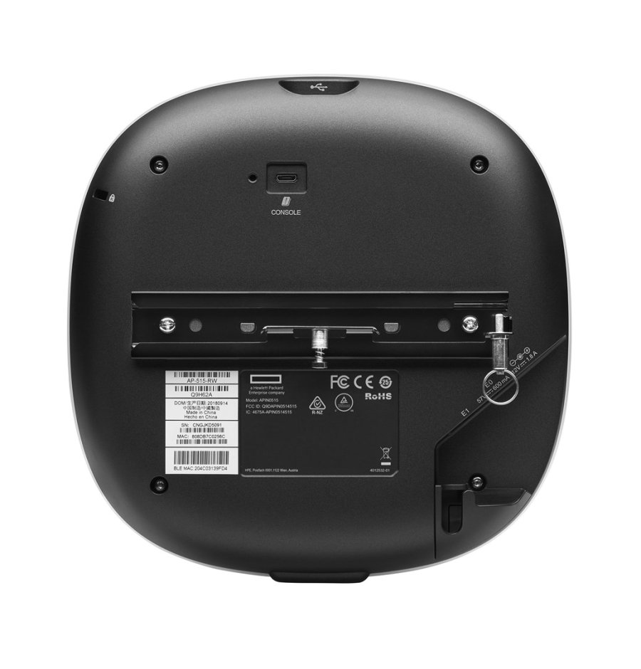 HPE Aruba Networking AP-515 (RW) Dual Radio 4x4/2x2 802.11ax Internal Antennas Unified Campus AP 5375 Mbit/s Hvid Strm over Ethernet (PoE) #1