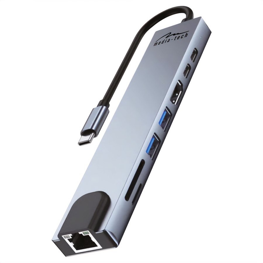MEDIA-TECH USB-HUB 8 I 1 GIGA LAN-HUB MT5046 #2
