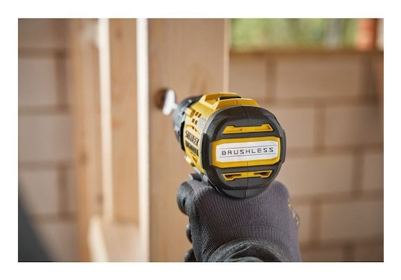 Stanley SFMCD714D2T-QW elektrisk skruetr�kker & slagbor 1900 rpm Sort, Gul #9