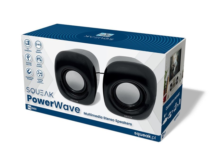 2.0 PowerWave SQ1003 Stereo Computerhjttalere #5