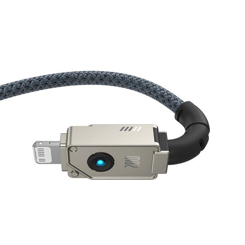 Baseus Unbreakable USB C til iP-kabel 2 m 20 W Sort #2