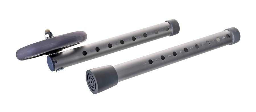 Trifunktionel rollator til genoptrning i aluminium #5