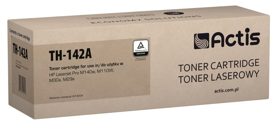 Actis TH-142A toner til HP printer, Erstatning HP 142A W1420A; Standard; 950 sider; sort #1