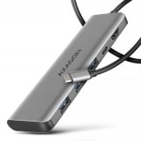 Axagon HMC-5H USB-C 3.2 Gen 1 hub 3x USB-A 4K HDMI PD 100W - Silber Ledningsfrt USB 3.2 Gen 1 (3.1 Gen 1) Type-C Slv #1