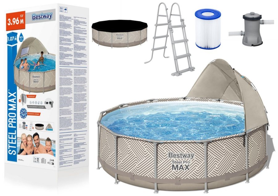 Bestway 20079 swimmingpool til over jorden Indrammet pool #1