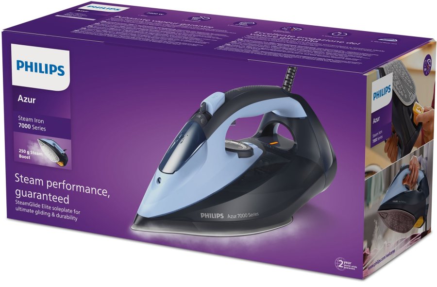 Philips 7000 series DST7041/20 strygejern Tr & dampstrygejern SteamGlide Elite-strygesl 2800 W Bl #2