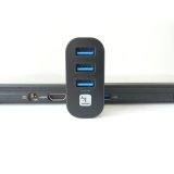 Techly IUSB3-HUB3-ROTB interface hub USB 3.2 Gen 1 (3.1 Gen 1) Type-A 5000 Mbit/s Sort #4