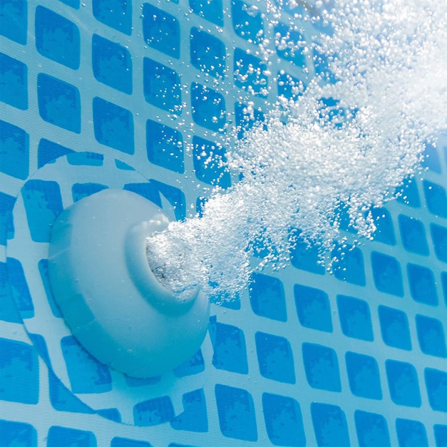 Intex 26166 swimmingpool til over jorden Oppustelig pool Rund 12430 L Bl #6