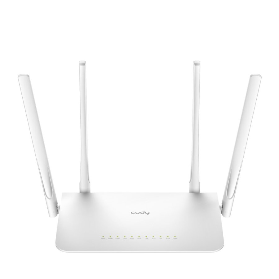 Cudy WR1300 trdls router Gigabit Ethernet Dual-band (2,4 GHz / 5 GHz) Hvid #1