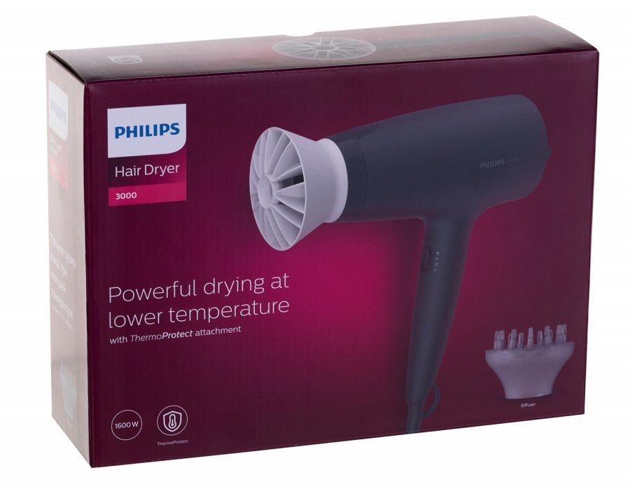 Philips BHD302/30 h�rt�rrer 1600 W Sort #8