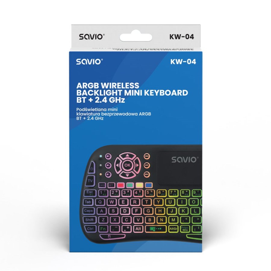 Savio SAVMKW-04 tastatur til mobil enhed QWERTY US engelsk USB Type-C Sort #10