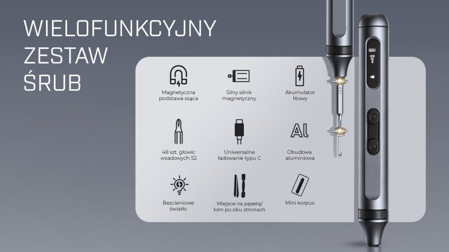 Extralink POWERLINK WKRETAK ELEKTRYCZNY 50 W 1 SET SCREWDRIVER ELECTRIC 50 IN 1 #13