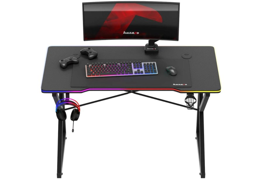 Huzaro Hero 1.7 RGB Black - gaming-skrivebord #8