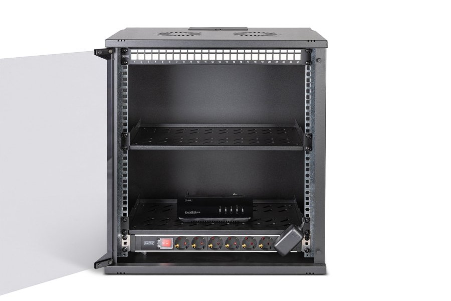 Digitus DN-49207-SET stativ 12U V�gmonteret stativ Sort #3