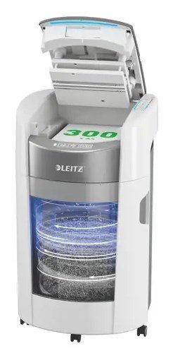 Leitz 80420000 IQ Optimax AutoFeed 300 papirmakulator, P4, 300 ark, 25 l affaldsbeholder #1