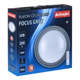 Activejet Plafon LED AJE-FOCUS Grey + pilot loftbelysning Gr� Ikke-udskiftelig p�re(r) G #12